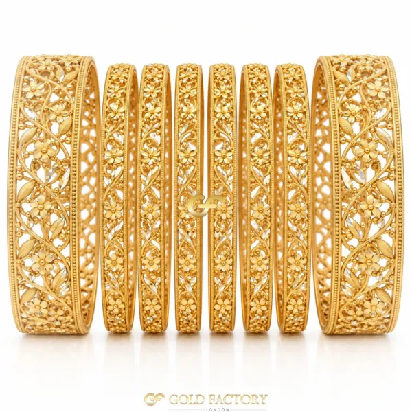 22ct Gold Jewellery Rhodium & Stone Set
