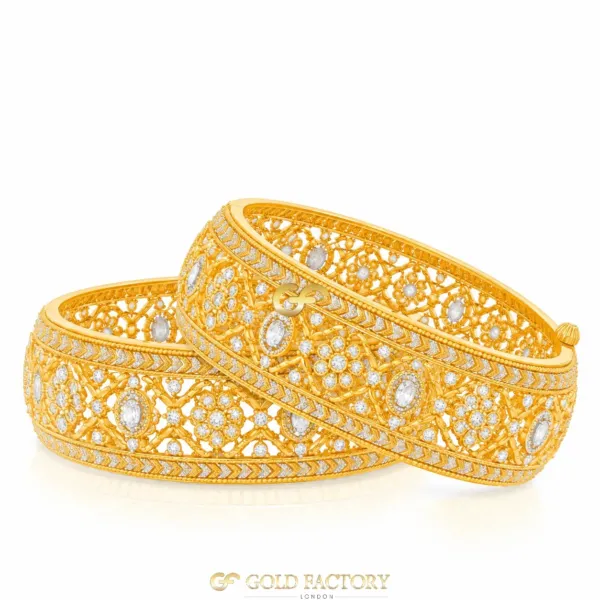 22ct Gold Jewellery Screw Kara
