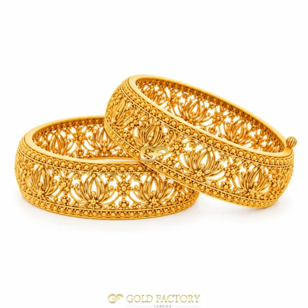 22ct Gold Jewellery Screw Kara